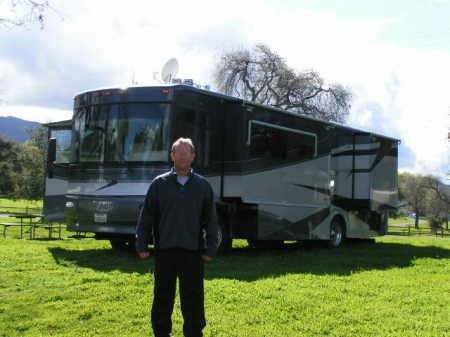 mike in front of motorhome