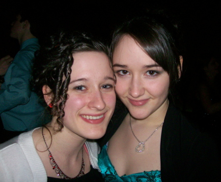 Emily and Ceci at the Winter Dance