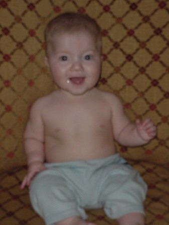 My grandson Blake at 1 year old.