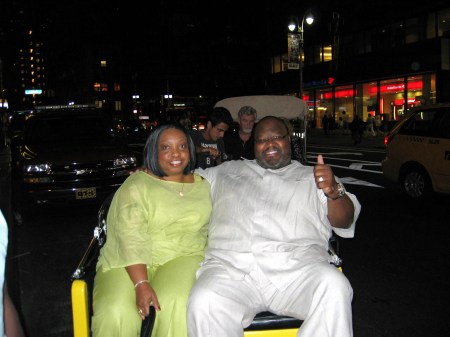 Thomas & Donna on the way to Ruth's Chris