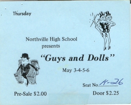 Guys and Dolls ticket