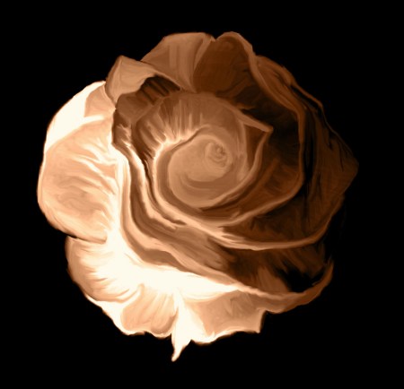 "Rose" in sepia