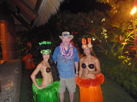 Me and the hula girls