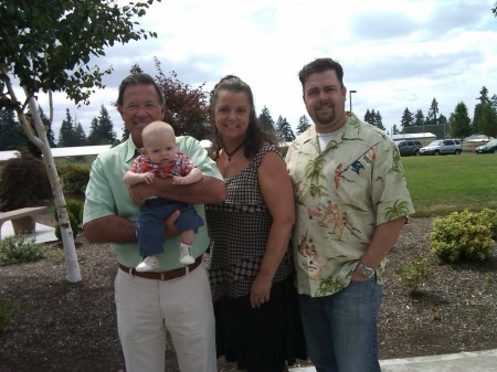 Youngest grandson ASA dedication Aug  2009