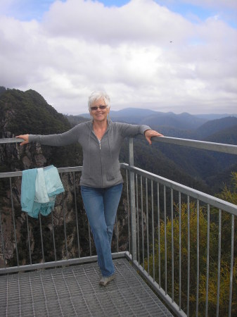 Hiked out to a deep river canyon overlook whic