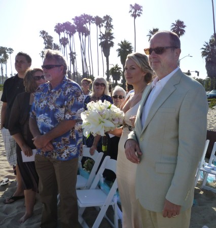 Dad Walking the Bride Down the Aisle