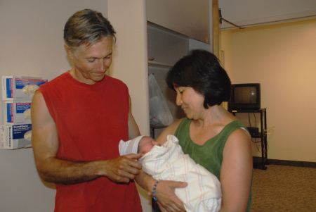 Donna, Bill, and grandson Aiden
