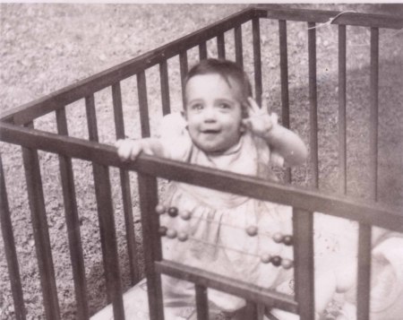 Mary in playpen/Tacoma Park, MD-June, 1946