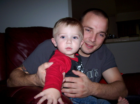 Ashton my 2nd Grandson & Aaron my step son