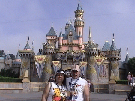Wife & I-Sleeping Beauty Castle Disneyland '05