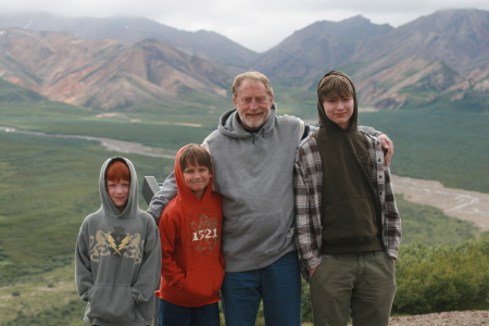 My Grandsons and me in Alaska