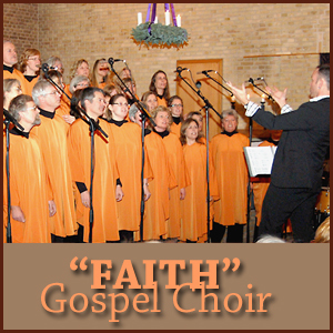 Singing with "Faith" gospel choir 2008