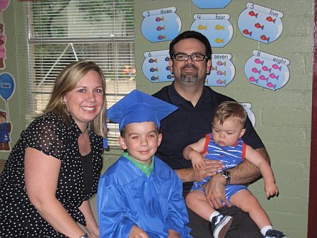 Shelly's Family after Nick's Pre-school Grad.
