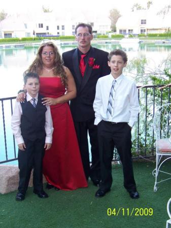 Becky, Bryan, Tyler & Coby -- April 2009