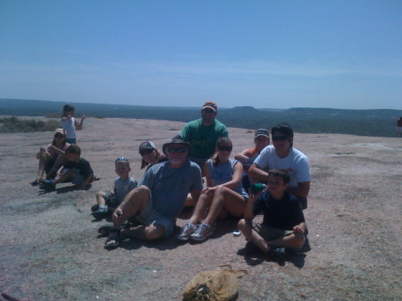 Me & myfamily on Top of Enchanted Rock, TX