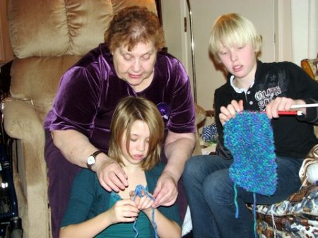 Jeannette and 2 of her grandchildren