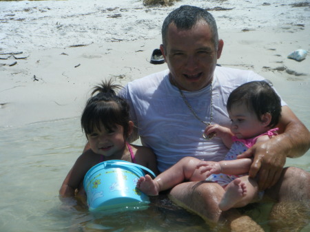 My hubby and the girls.