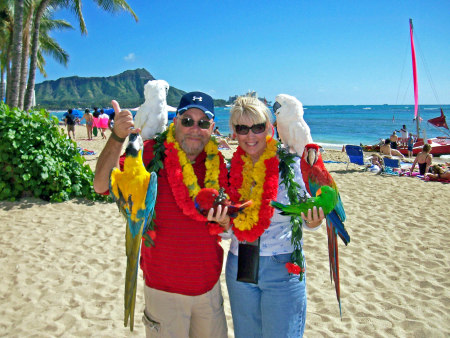 ON THE BEACH IN HAWAII