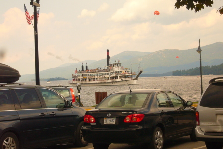 Arriving at the Ft. William Henry Hotel