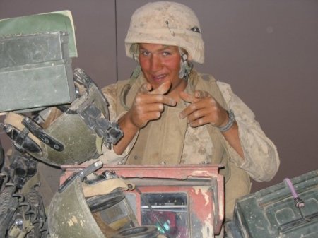 Kristopher in Iraq my youngest son