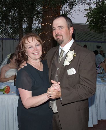 Dancing with my son, Doug, at his wedding