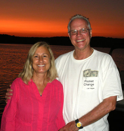 My wife Lois and me. Last Summer