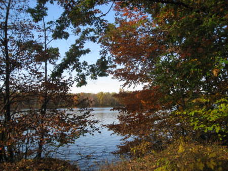 View from the Bluegill Boat Launch Bike Path