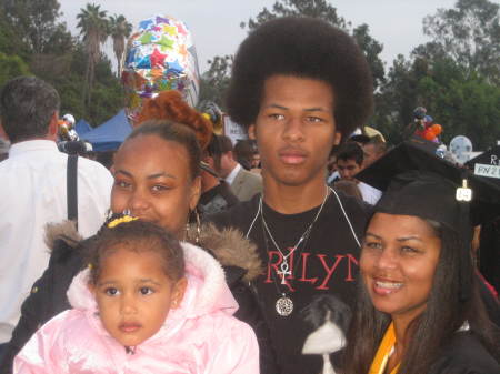 3 of my kids & I.. Moms got a degree 09!