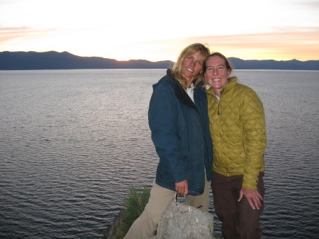 Jen and Anne-Marie on Cave Rock