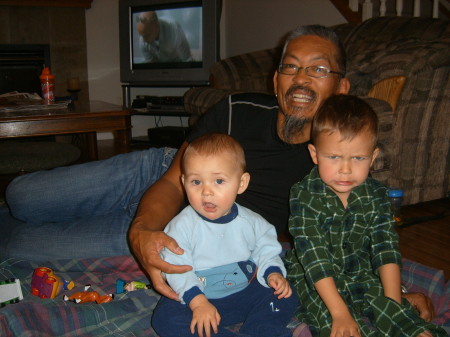 Jace, Grandpa Doug and Jayden