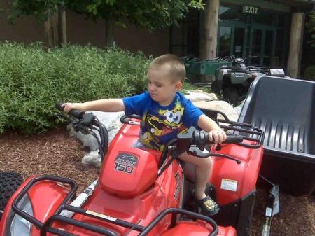 grandson blake at our favorite store bass pro