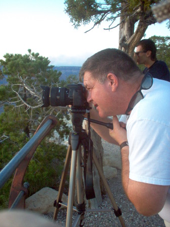 John shooting pics at Grand Canyon