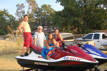 Oliver, Randy, Miquela and me jetskiing
