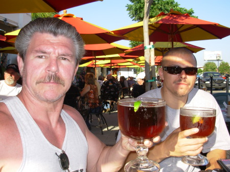 Father & Son enjoying a BEER!