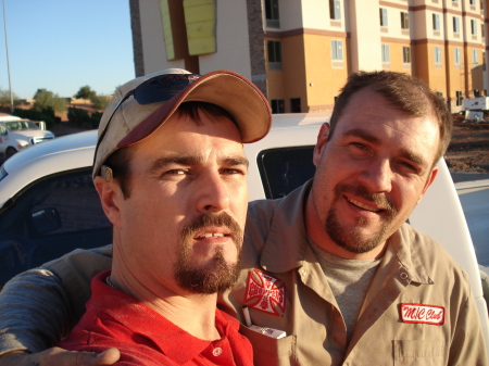 chad and i at work ,he is a sprinkler fitter 2
