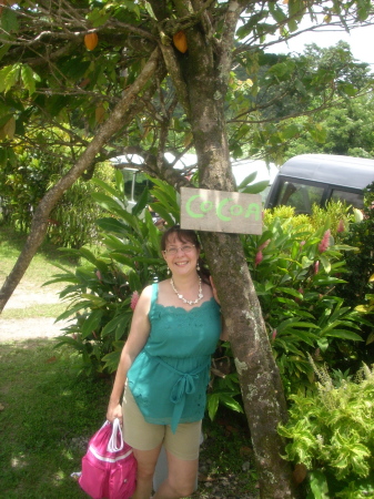 Me by a Cocoa Tree