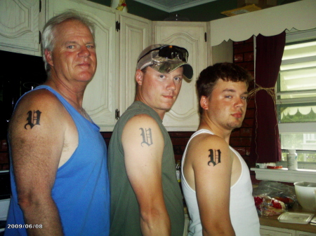 My men and their tatoo's