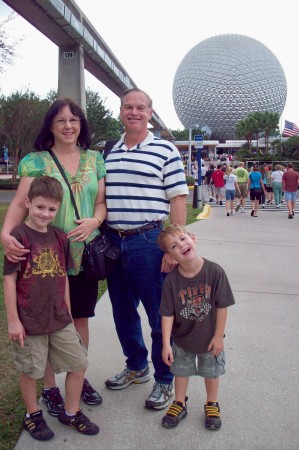 Disney World with wife and grandsons
