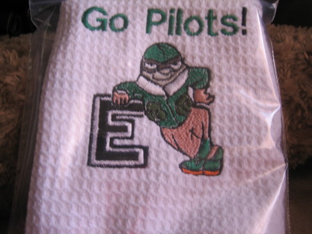 Excelsior Pilot! I Embroider this on Towels.