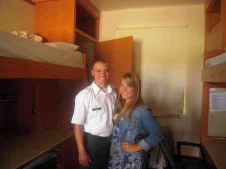 Tyler and Ashley in Ty's room at school