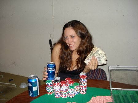 Dan's gfriend Selbie wins nite of poker