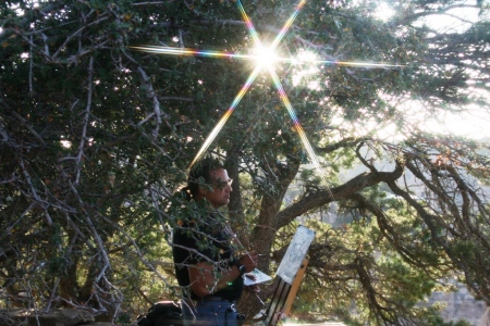 NAVAJOE PAINTER AT GRAND CANYON