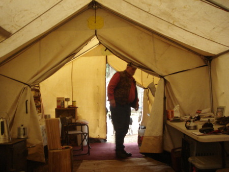 Inside our tent