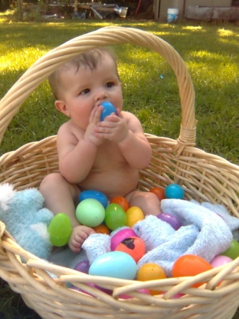 Youngest grandson's lst Easter - 2009