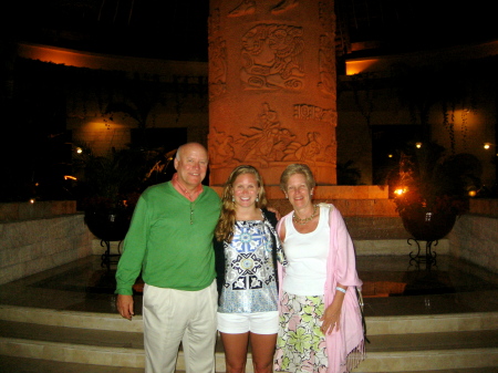 John, Kathryn (daughter), & Barb in Mexico
