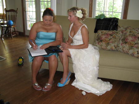 Writing vows!