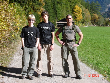 The boys and me in Mittenwald, Germany
