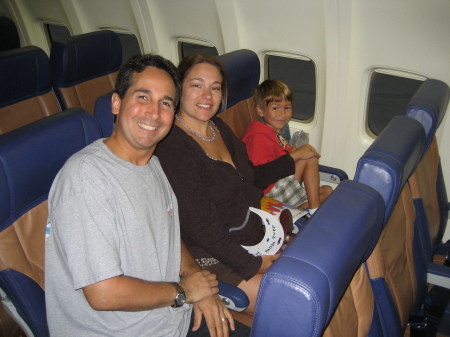 Plane ride to Disneyland in 9/2008.