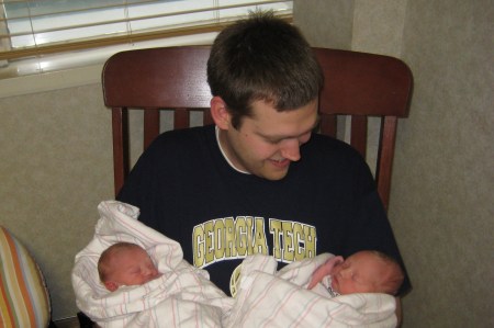 Don with the twins, Mar.25,2009