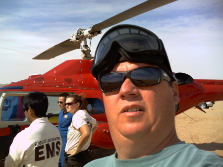Me and the Reach Rescue Chopper.